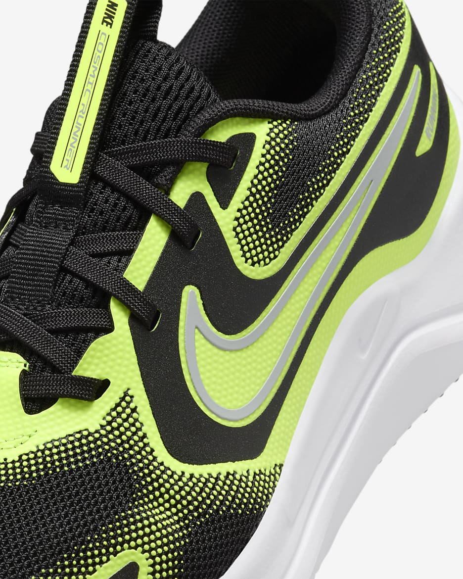 Nike running shoes black and green online